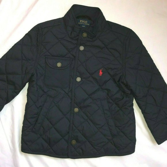 RALPH LAUREN QUILTED CAR COAT, Aviator Navy *NWT* - Picture 1 of 6